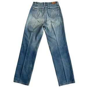 Vintage 1990s Britannia High Waist Faded Soft Medium Wash Mom Jeans